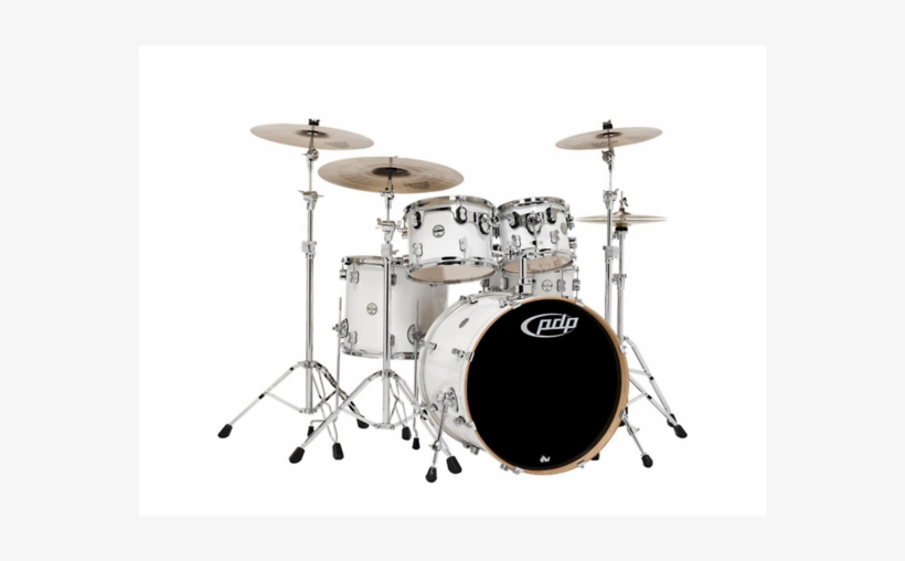 Pdp Concept Maple Shell Pack 5-piece Drum Kit Pearlescent - Pdp Concept Maple White, transparent png download