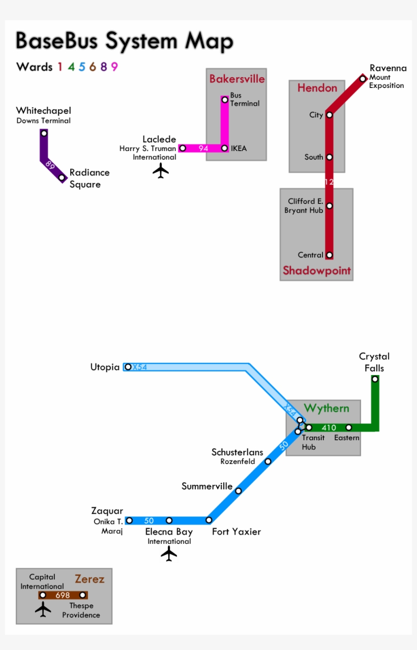 Basebus Map - Diagram, transparent png download