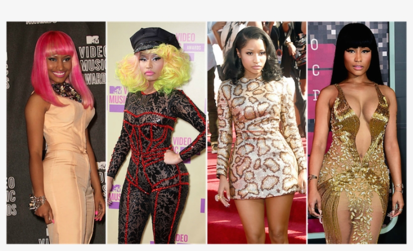 When Nicki Minaj Made Her Vmas Debut In - Nicki Minaj Transformation, transparent png download