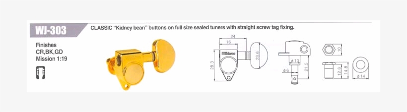 Wilkinson Wj303 Machine Head Set - Label, transparent png download