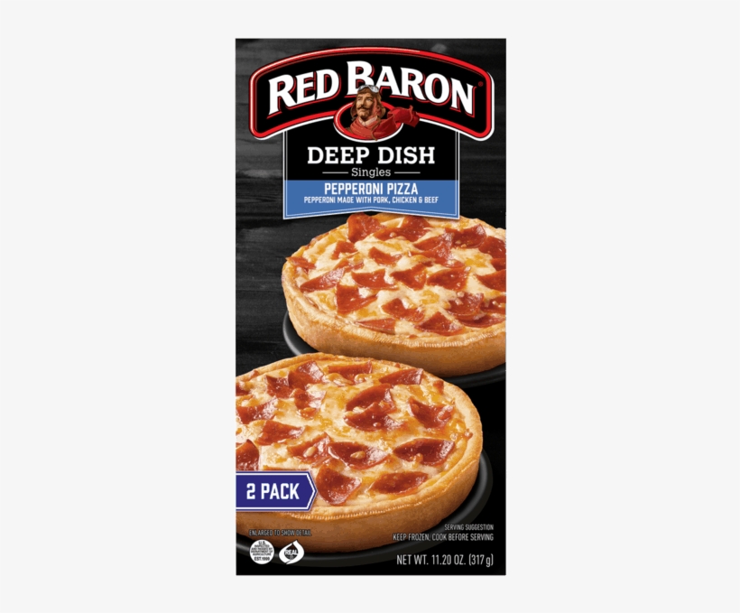Red Baron® Single-serve Frozen Pizza - Red Baron Deep Dish Pizza, transparent png download