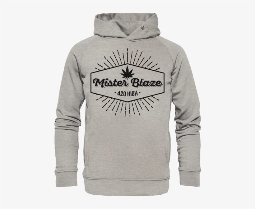 Mr Blaze Classic 420 High Organic Hooded Sweat - Sweatshirt, transparent png download