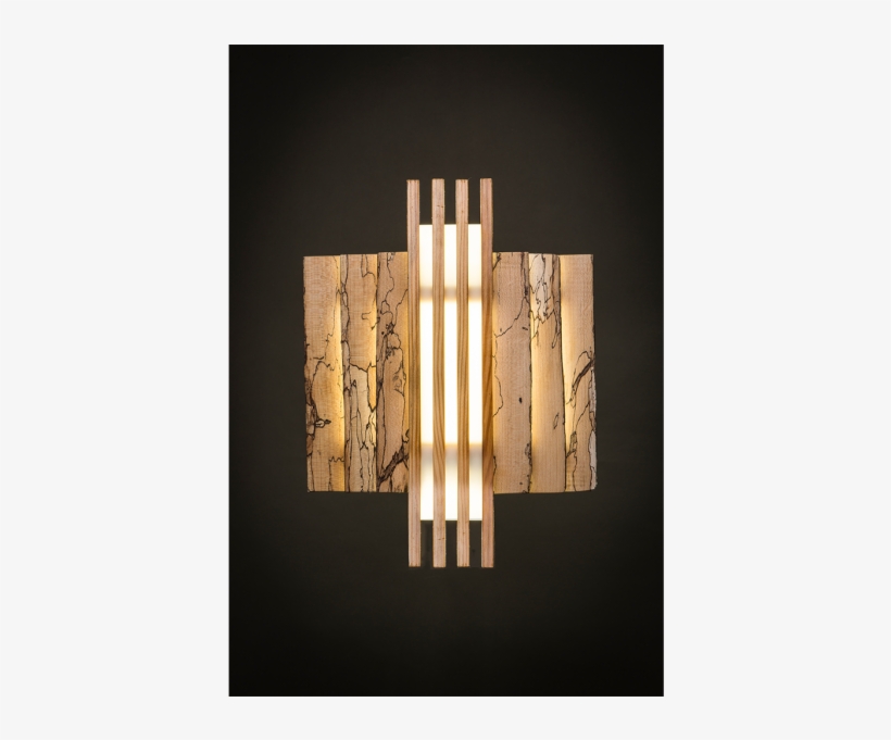 Deep Green Woodworks Spalted Wall Sconce - Plywood, transparent png download