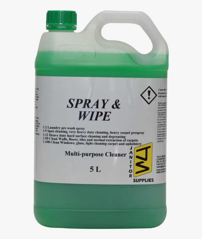 Janitor Supplies Spray & Wipe - Two-liter Bottle, transparent png download