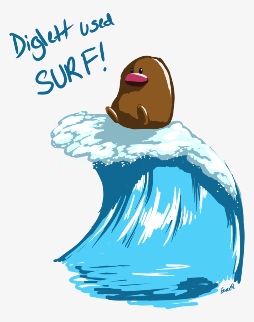 Diglet Use Surf Xd, transparent png download
