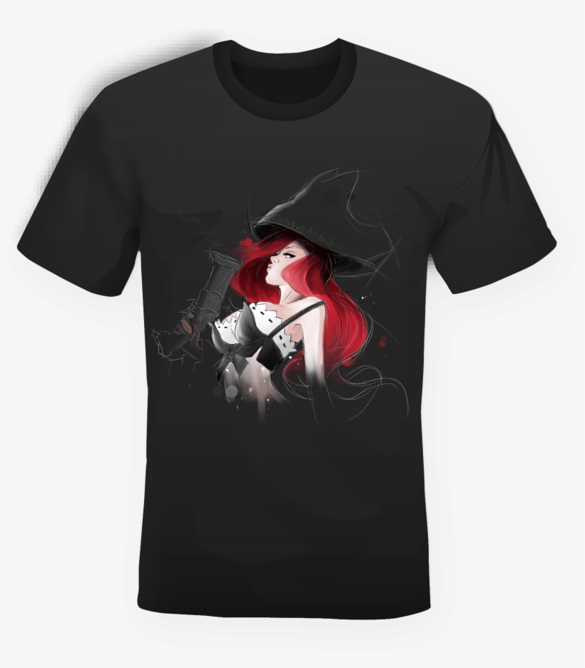 T-shirt Miss Fortune Nera - T-shirt, transparent png download