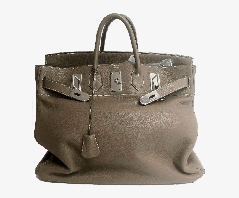 Hermes 2010 Etoupe Travel Birkin Hac 50 Bag - Birkin Bag, transparent png download