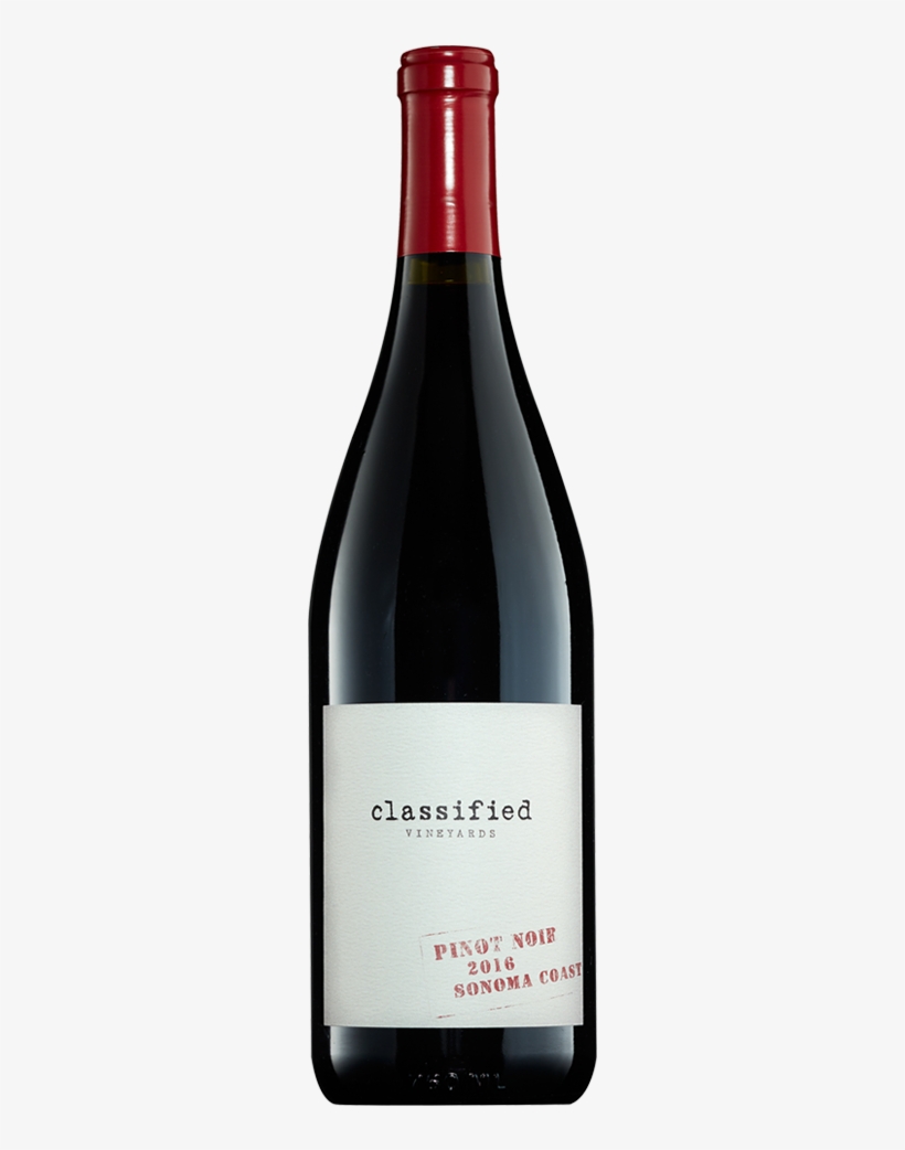 Classified Vineyards Pinot Noir - Senses Wine, transparent png download