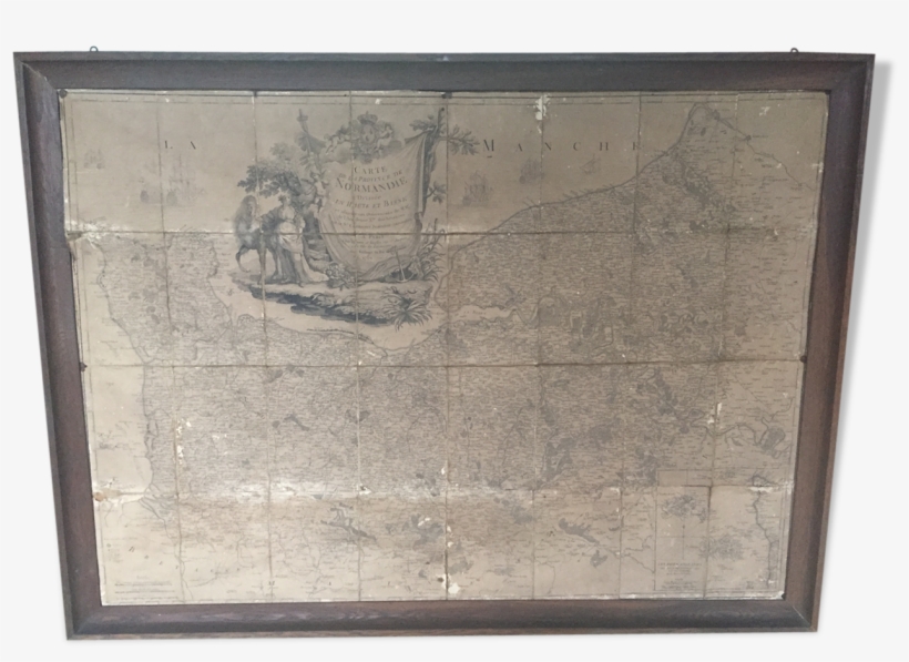 Old Map Of The Province Of Normandy, - Visual Arts, transparent png download