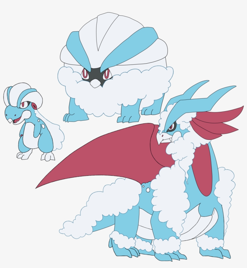 “a Bagon/swablu Cross Breed ” - Cartoon, transparent png download
