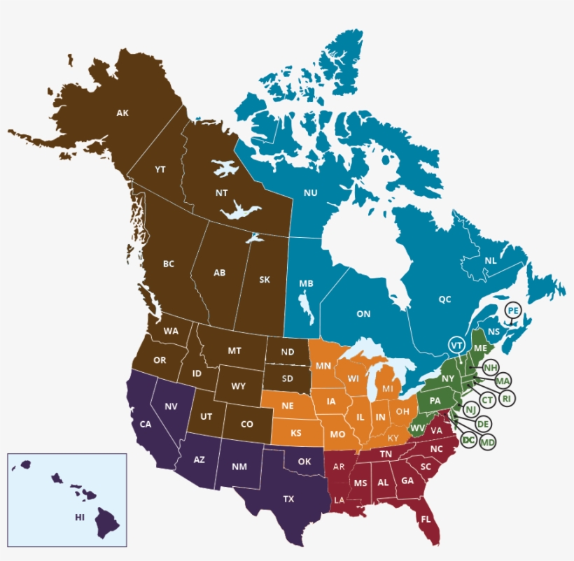 Map Key - Map Of Christianity In North America, transparent png download