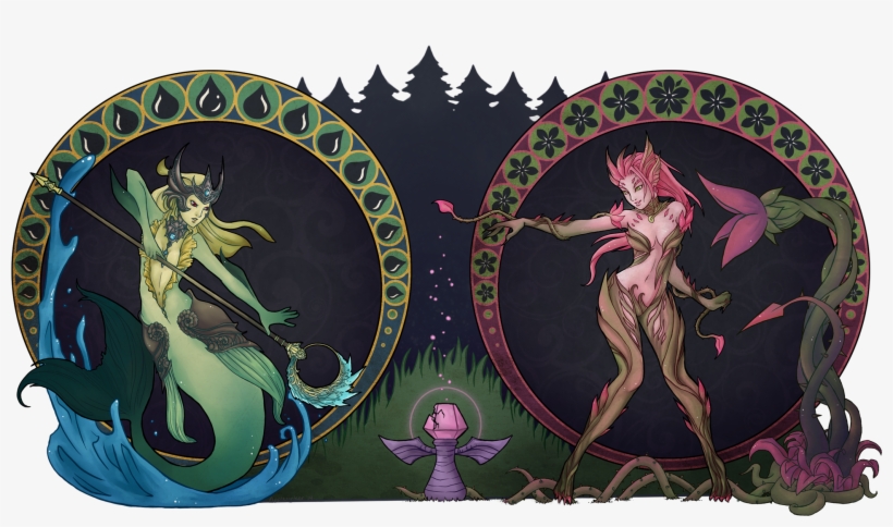 Nami Vs Zyra - Nami And Zyra, transparent png download