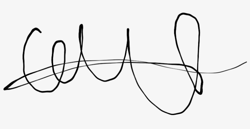 Signature 740 1447065836 - Line Art, transparent png download
