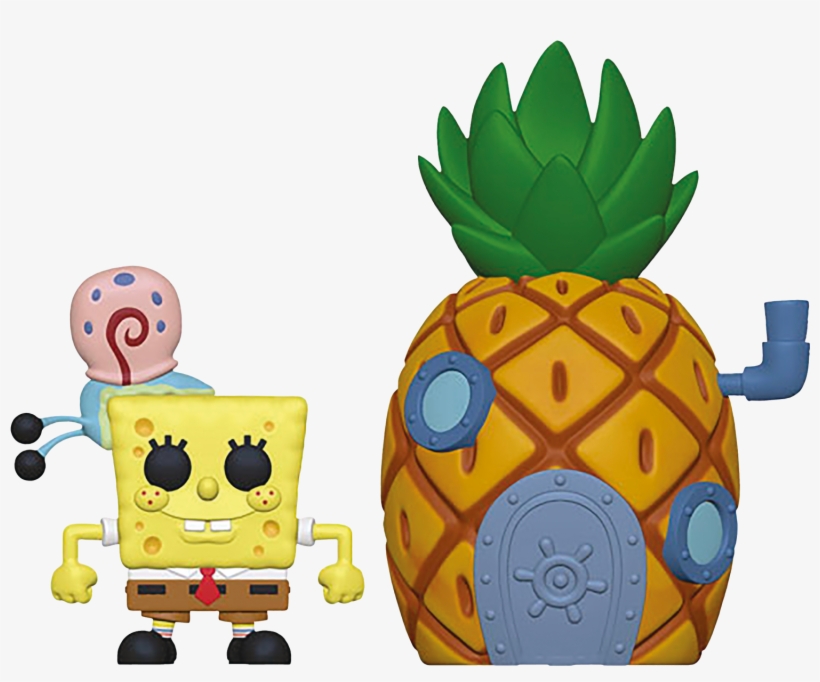Spongebob Squarepants With Pineapple House Pop Town - Funko, transparent png download