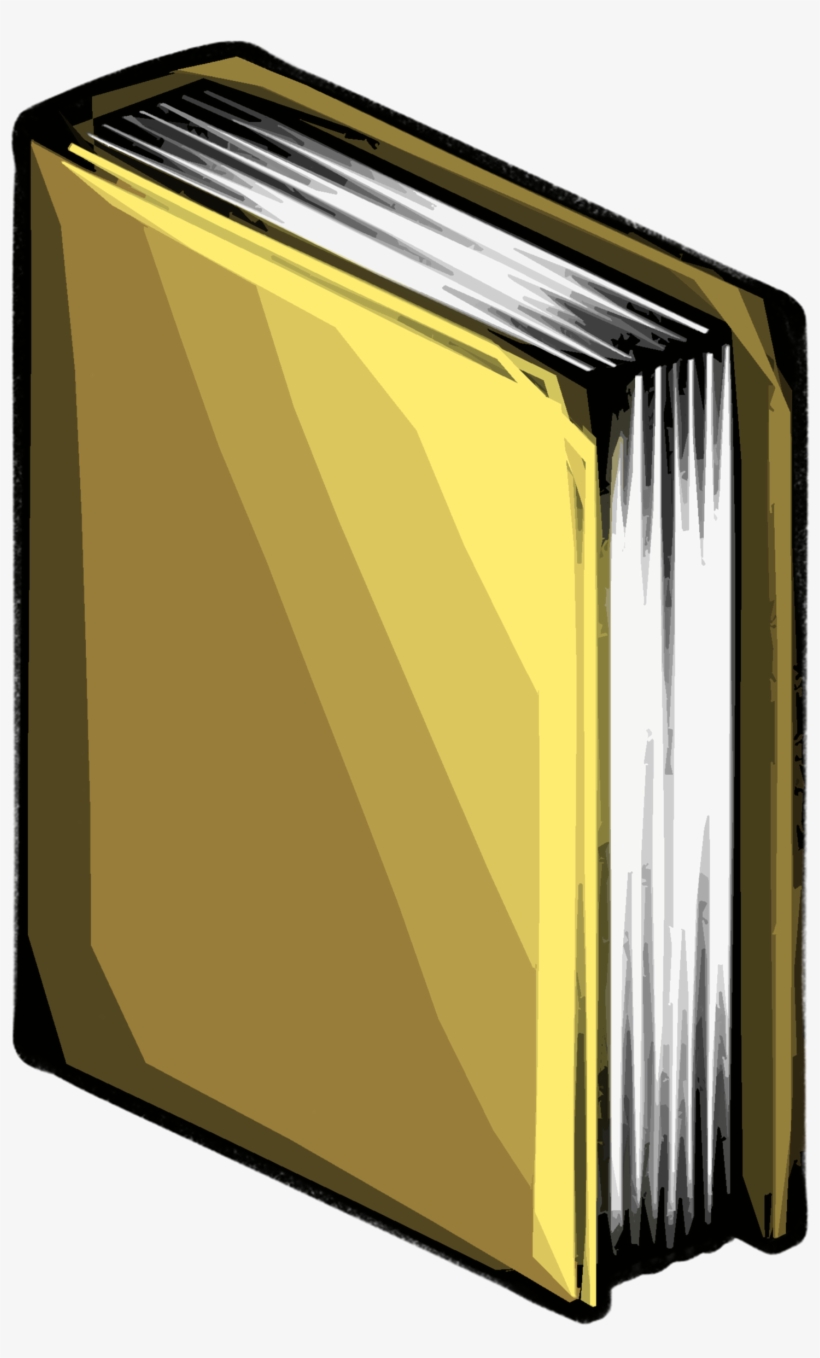 Yellow Standing Book - Book Cover, transparent png download