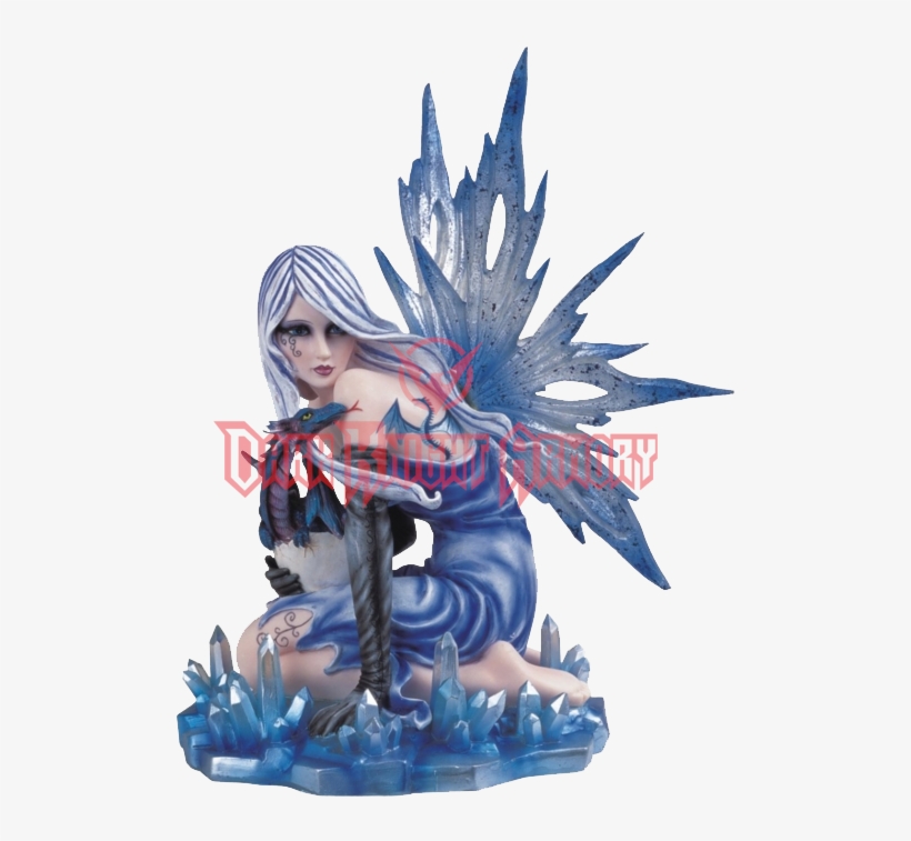Ice Dragon Fairy Statue - Ice Fairy, transparent png download