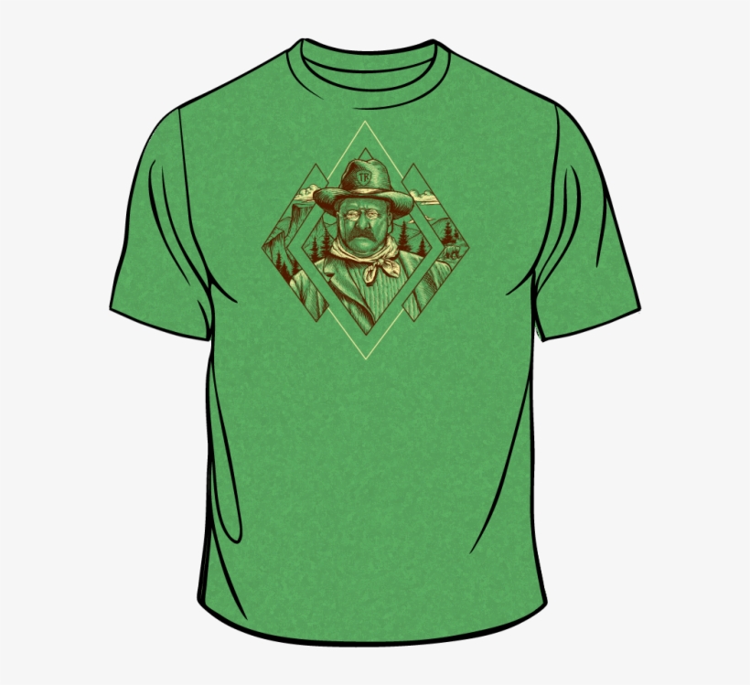 Theodore Roosevelt Tee - T Shirt, transparent png download