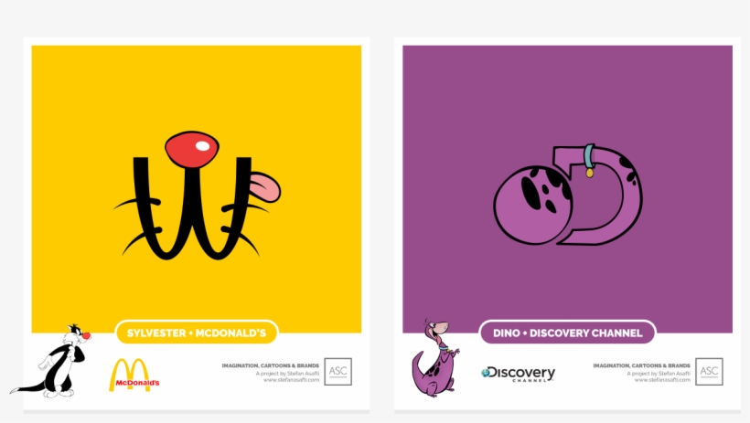 Mcdonalds And Discovery Channel, Sylvester, Dino - Imagination Cartoons & Brands, transparent png download