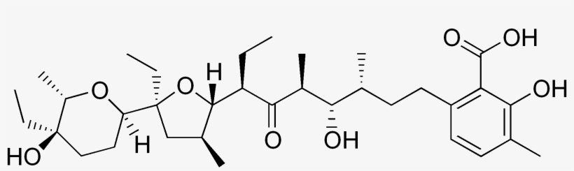 Lasalocid Structure - 4 Amino 3 Hydrazino 5 Mercapto 1 2 4 Triazol, transparent png download