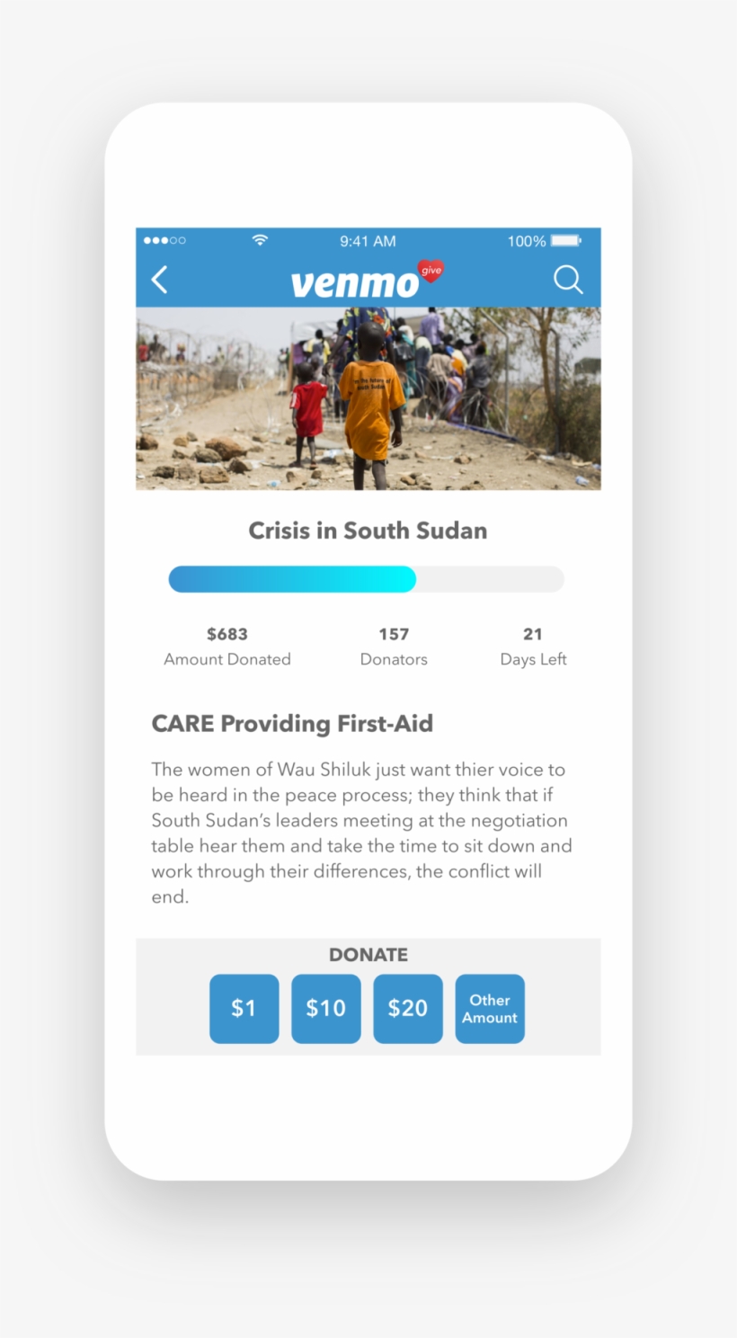 Donate Screen - Website, transparent png download