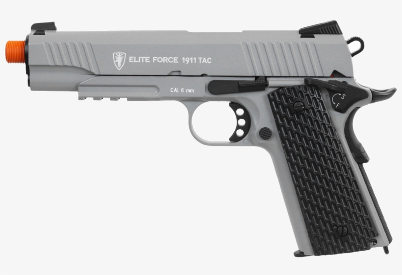 Elite Force 1911 Tac Co2 Gbb Pistol Grey - Elite Force 1911 Tac Grey, transparent png download