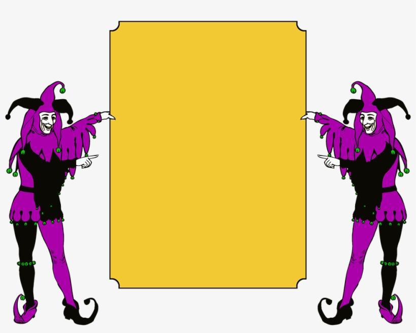 Jesters, Twins, Symmetry, Sign, Template - Clown, transparent png download