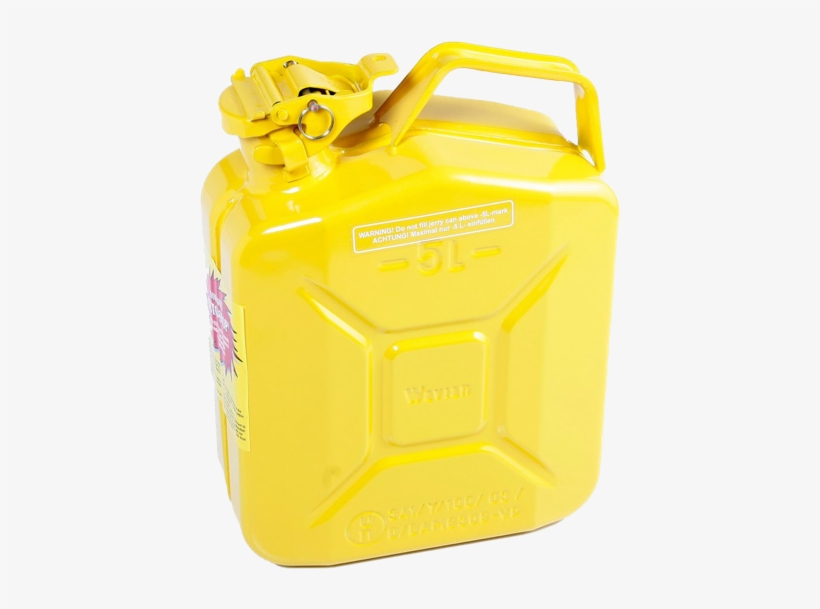 Jerry Can Yellow 5 Litre Steel - Hand Luggage, transparent png download