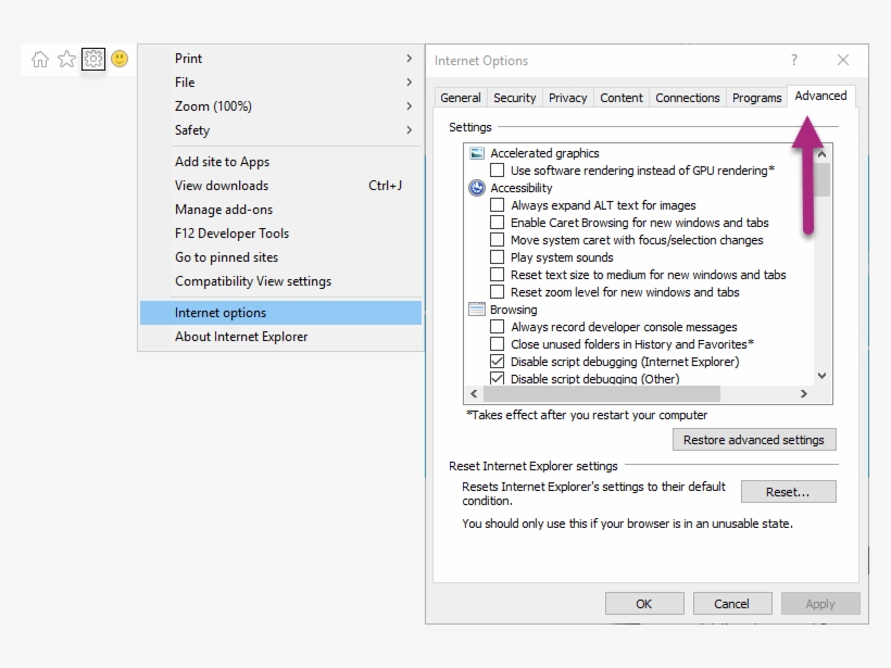 Camwind Internetexplorertools - Reset Internet Explorer, transparent png download