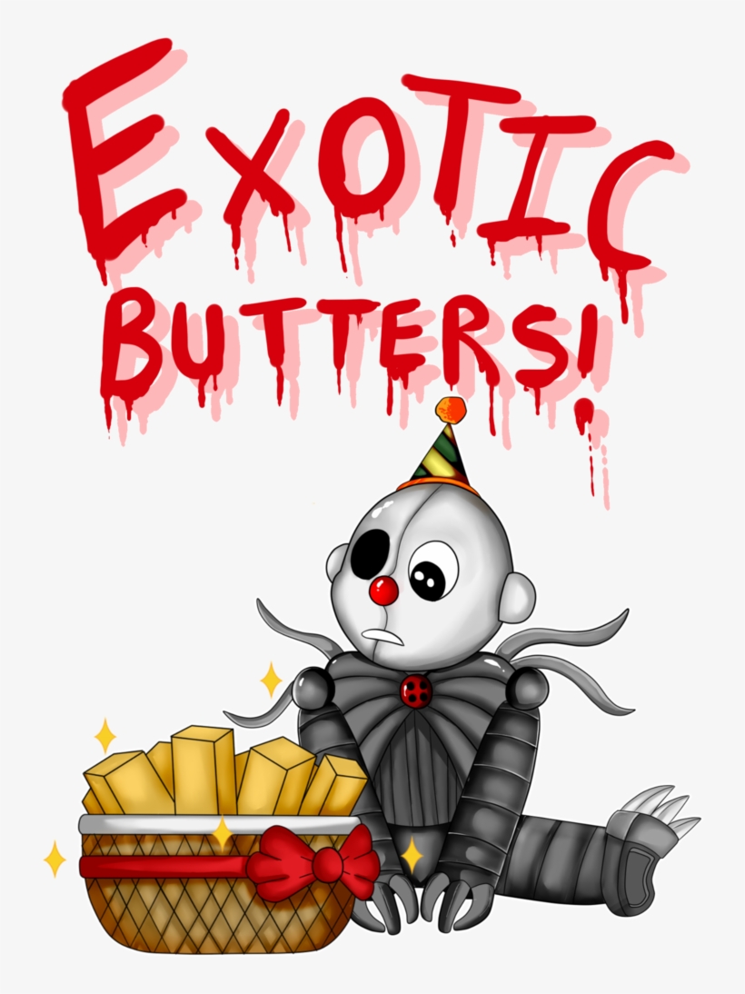 Ennard And The Butters By Aggablaze Darwel9 - Ennard And Exotic Butters, transparent png download