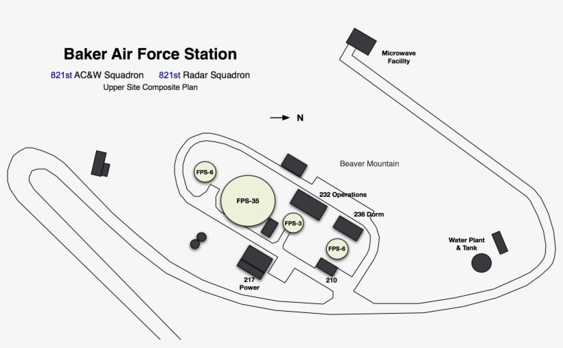 Baker Afs Upper Site Plan - Diagram, transparent png download