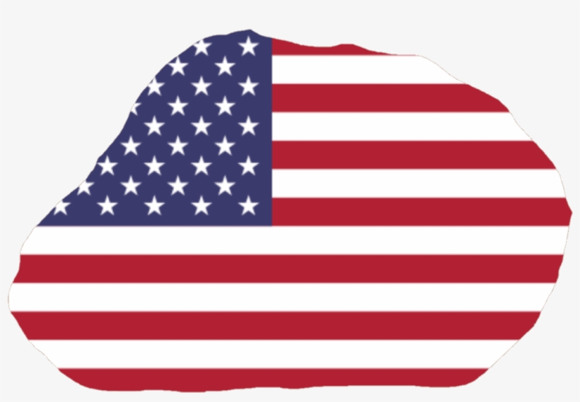 Flag Map Of Baker Island - Us Flag Transparent Background, transparent png download