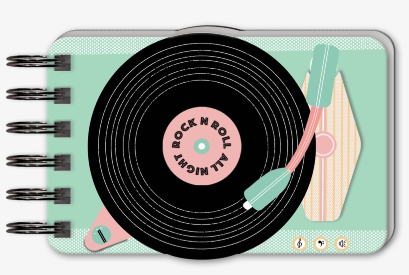 Record Player Spiral Note Pad - Circle, transparent png download