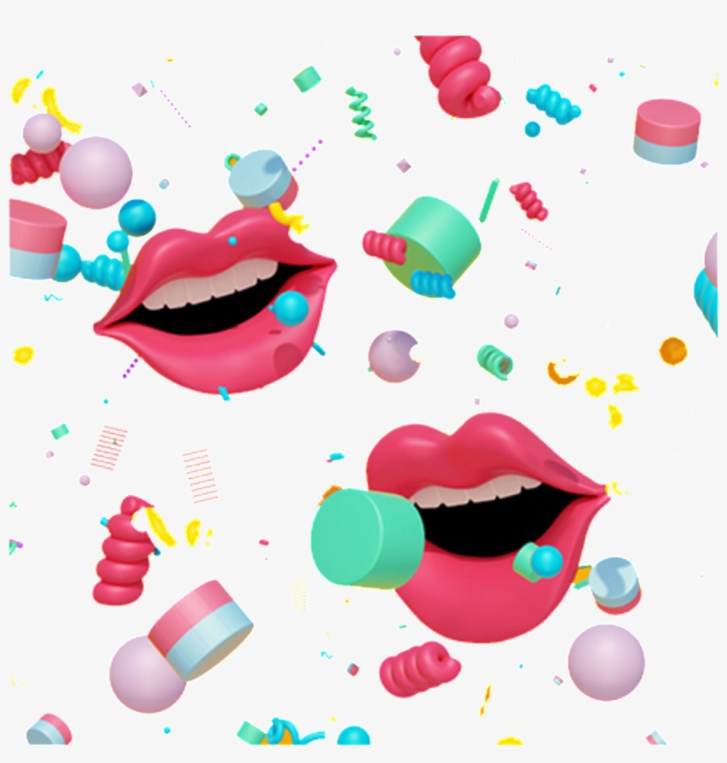 El Rojo De Labios Y Boca Horse Scene Element, transparent png download