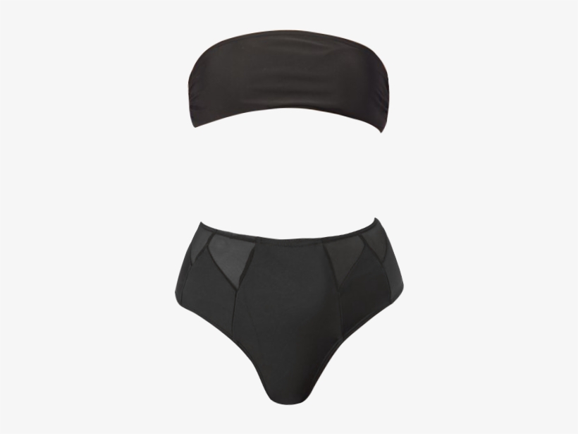 Banda Bikini Top- Black - Briefs, transparent png download