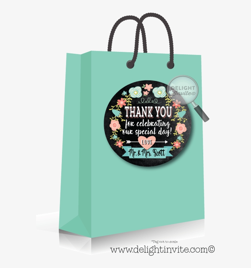 Vintage Chalkboard Mason Jar Wedding Sticker Tags [di-5000st] - Greeting Card, transparent png download