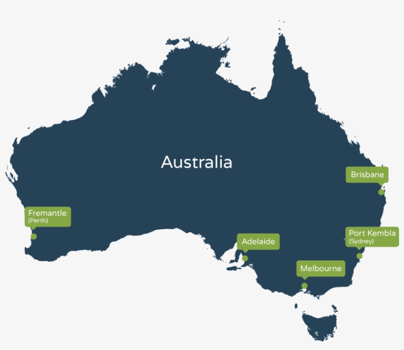 Ports We Ship To In Australia - Australian Super Rugby Map, transparent png download