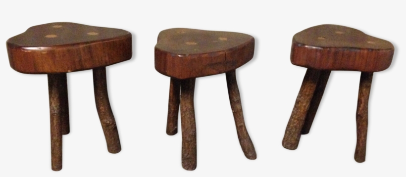 Lot Of Three Massive Wooden Log Stools - Stool, transparent png download