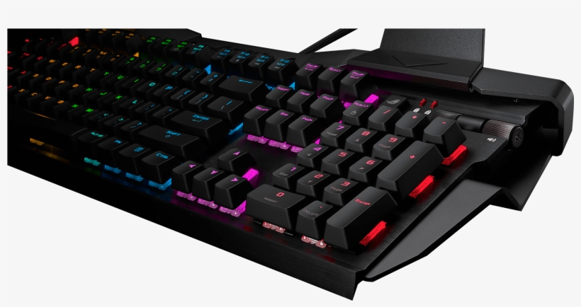 Onboard Multimedia Controls Allow You To Adjust Or - Asus Rog Horus Gk2000 Rgb, transparent png download