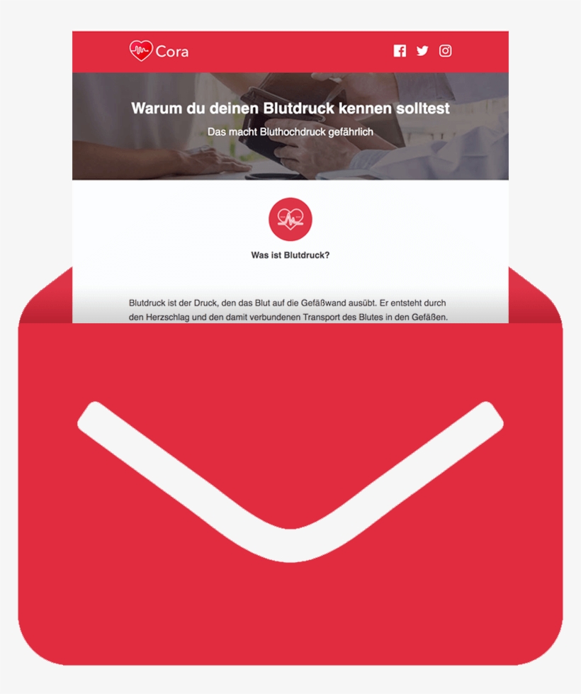 Cora Health Infomail - Graphic Design, transparent png download