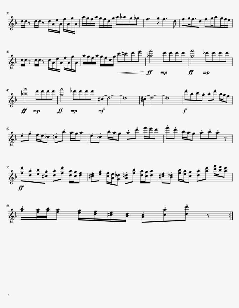 The Woolies Strike Back Soundtrack On Steam - Megalo Strike Back Flute Sheet Music, transparent png download