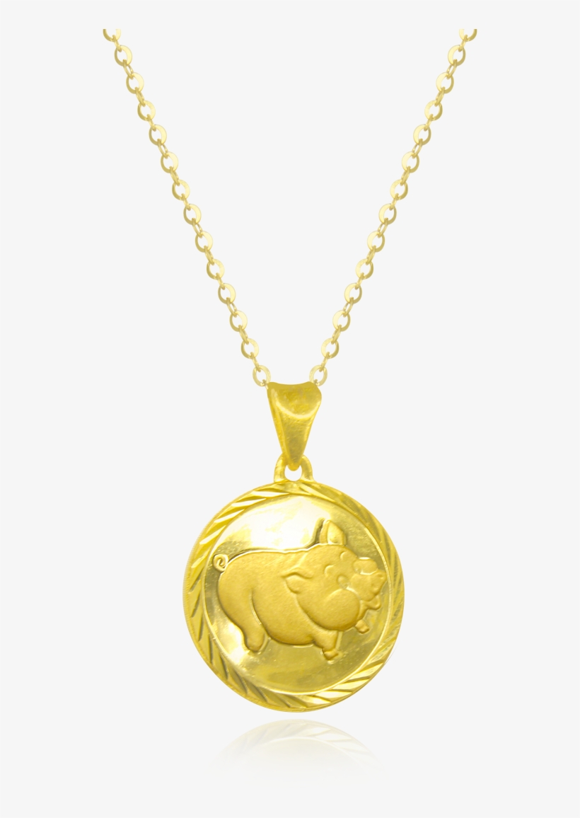 Pua Necklace By Oro China Jewelry - Gold Pendant, transparent png download