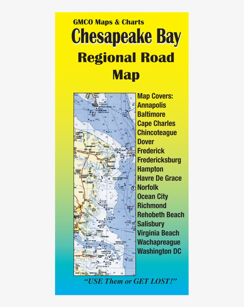 Chesapeake Bay Regional Road Map - Poster, transparent png download