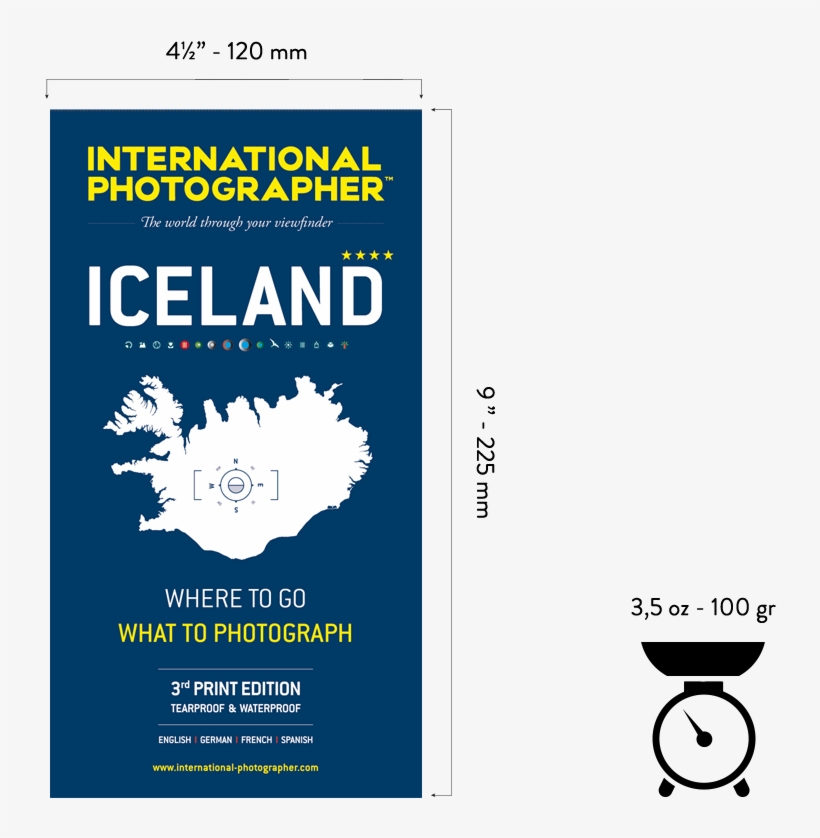 Tearproof And Waterproof Paper - Iceland Map, transparent png download