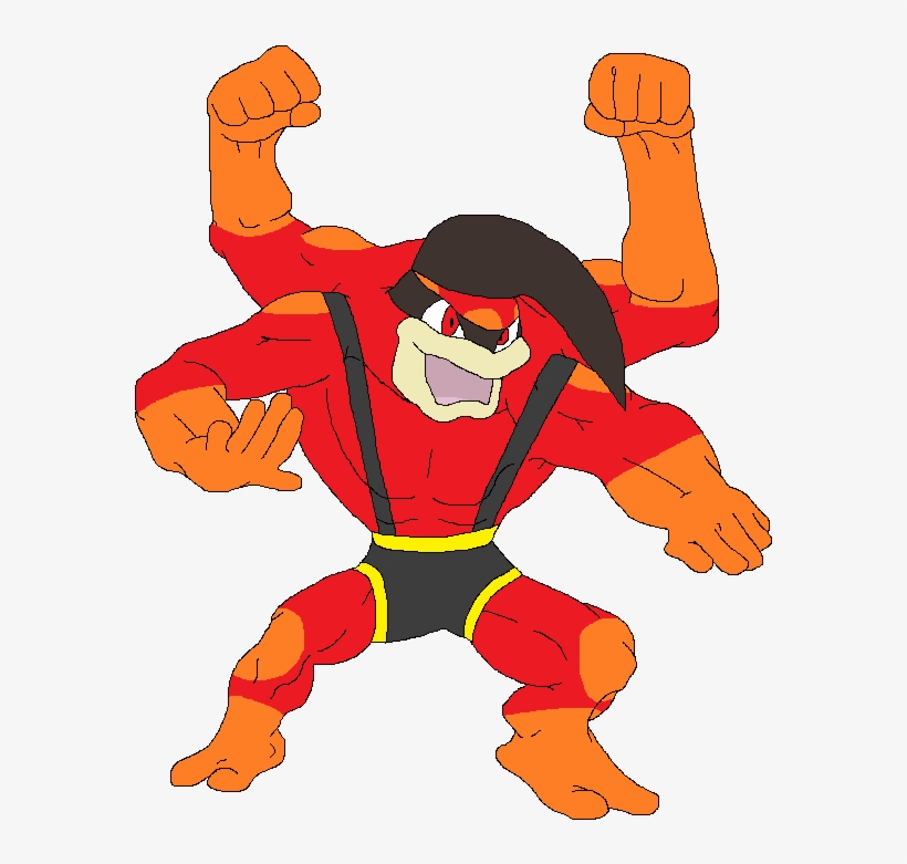 Olpiumian Machamp - Cartoon, transparent png download