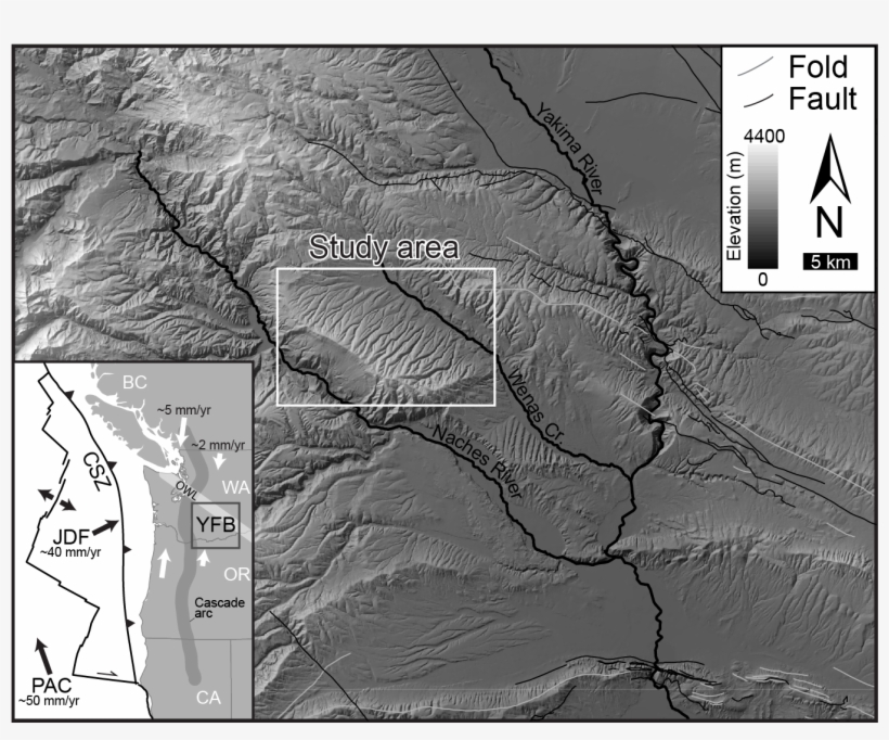 Geomorphic Signature Of Fold Growth Along Cleman Mountain, - Atlas, transparent png download
