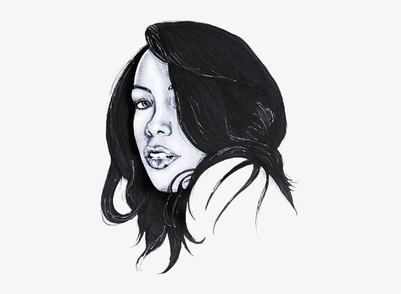 Bleed Area May Not Be Visible - Aaliyah Drawing, transparent png download