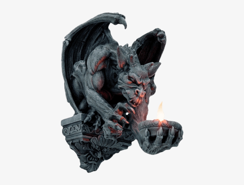 Gargoyle Wall Candleholder - Gargoyle Candle, transparent png download