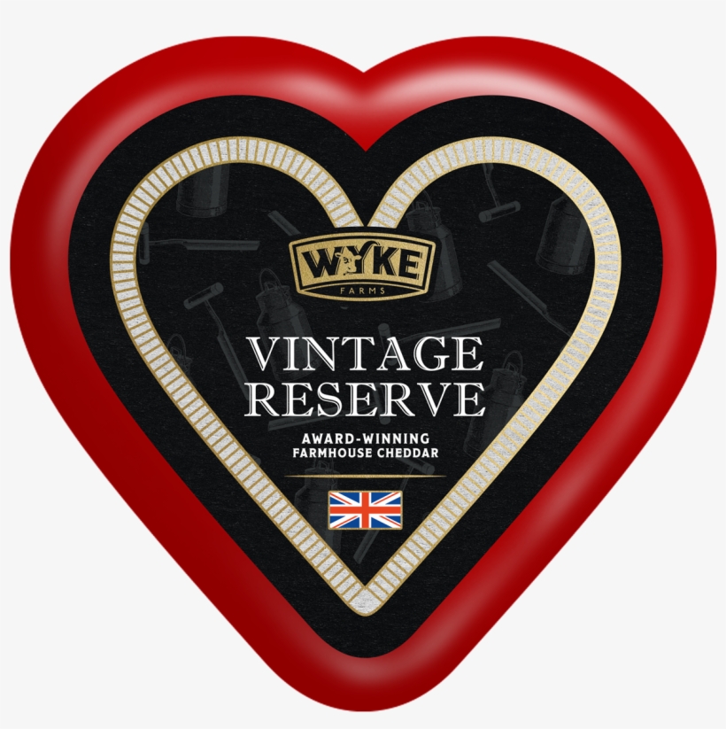 Limited Edition Red Heart Vintage Cheddar Truckle - Wyke Farms, transparent png download