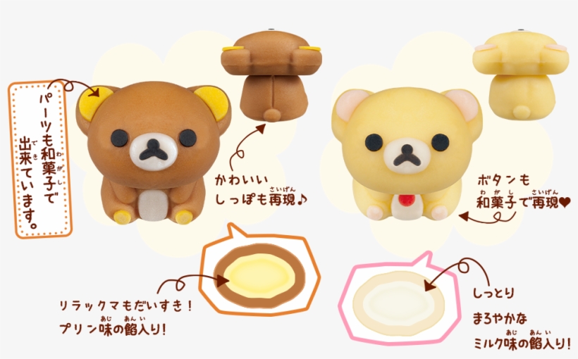 #rilakkuma #korilakkuma Mochis By Bandai Candy 04/25/2017 - リラックマ ローソン 和菓子, transparent png download