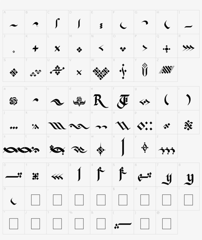 Kingthings Flourishes Font - Flourishes Font, transparent png download